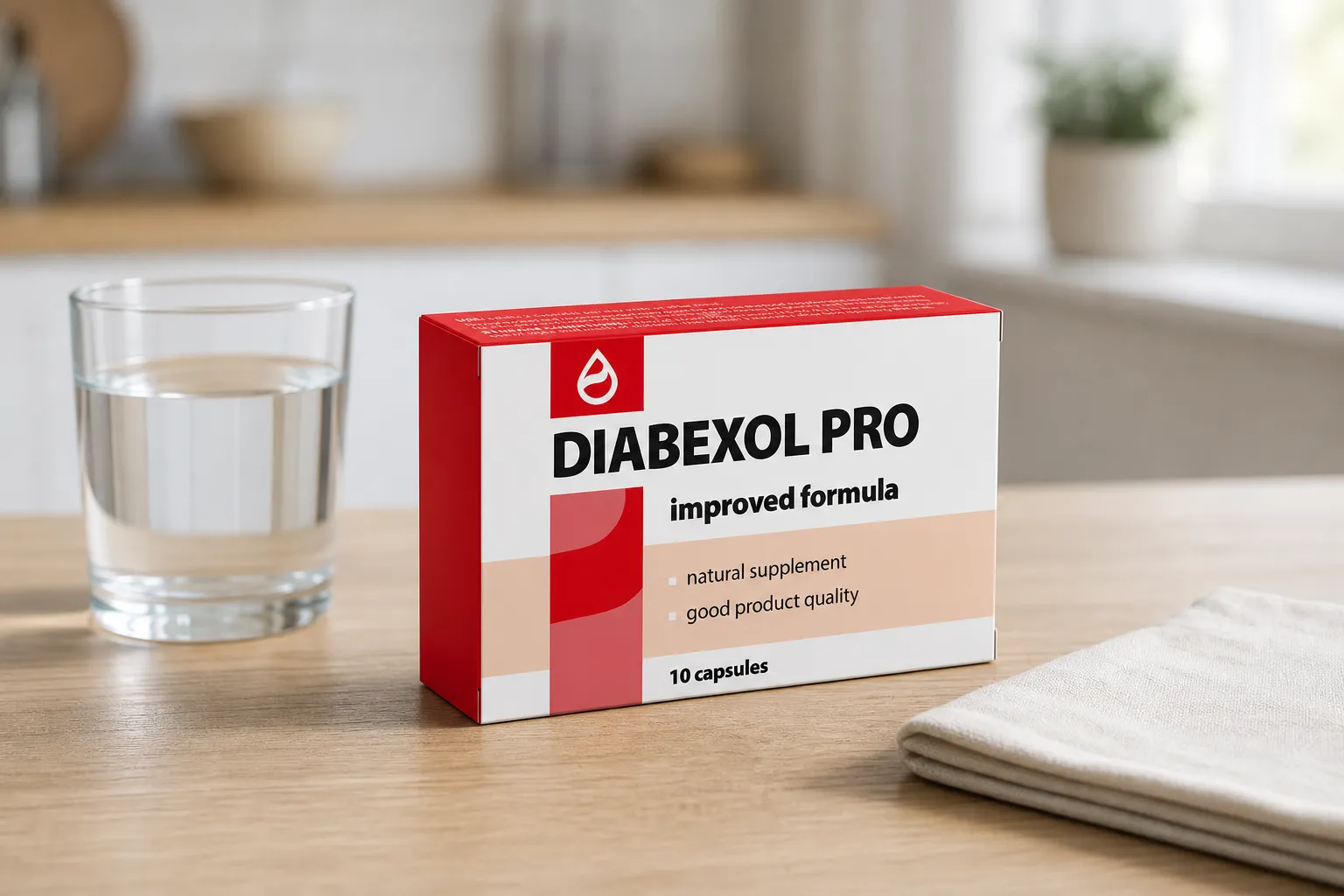 Diabexol Pro — Verpackung im Alltag