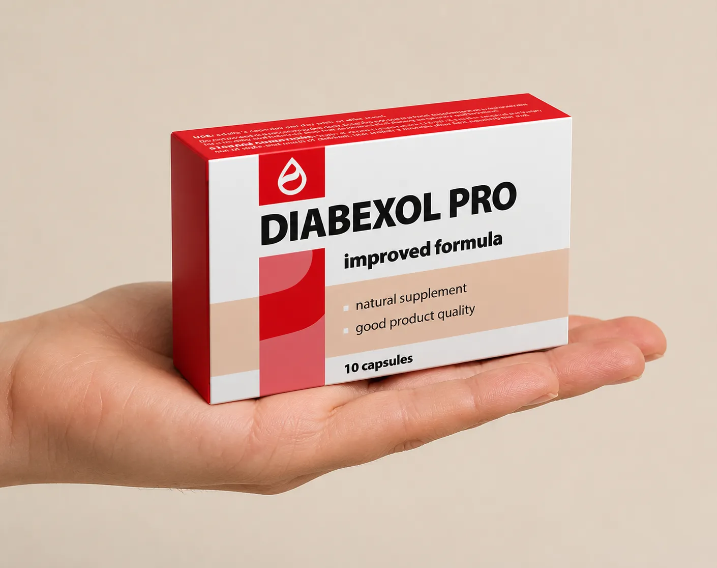 Diabexol Pro — Verpackung in der Hand
