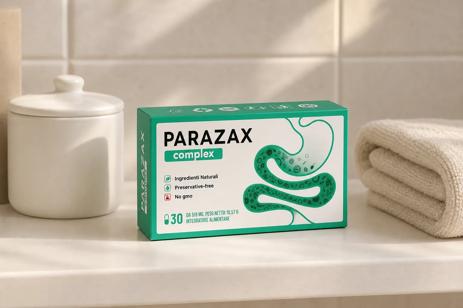 Parazax — Verpackung im Alltag
