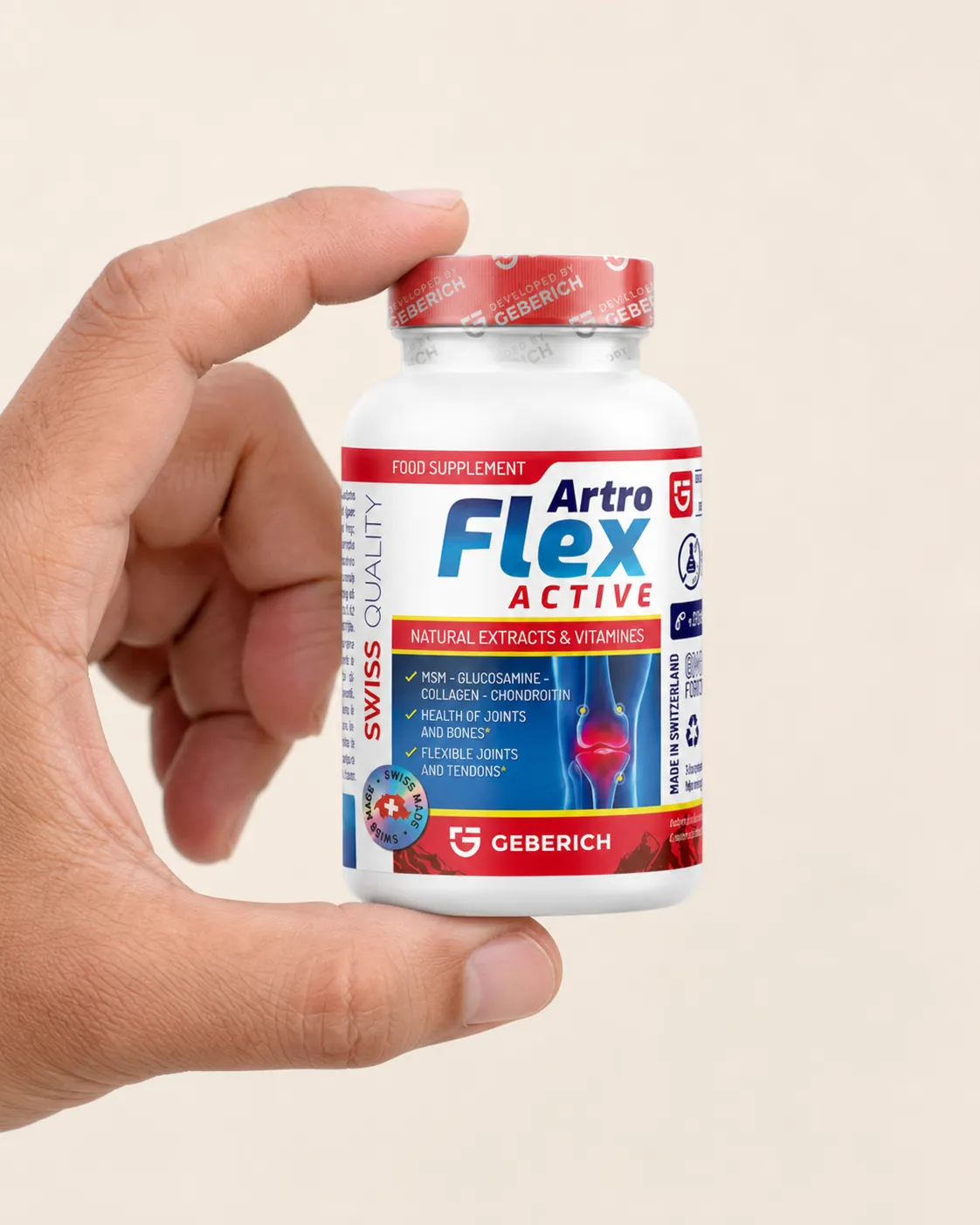Artroflex — Verpackung in der Hand